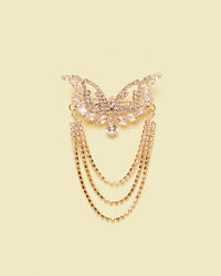 Manyavar Men Golden Elegance Brooch