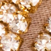 Gold Brooch with Crystal Embellishments