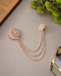 Manyavar Men Rose Gold Elegance Brooch