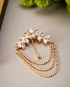 Manyavar Men Rose Gold Elegance Brooch