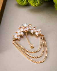 Manyavar Men Rose Gold Elegance Brooch