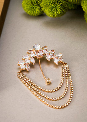 Manyavar Men Rose Gold Elegance Brooch