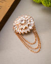 Manyavar Men Rose Gold Elegance Brooch