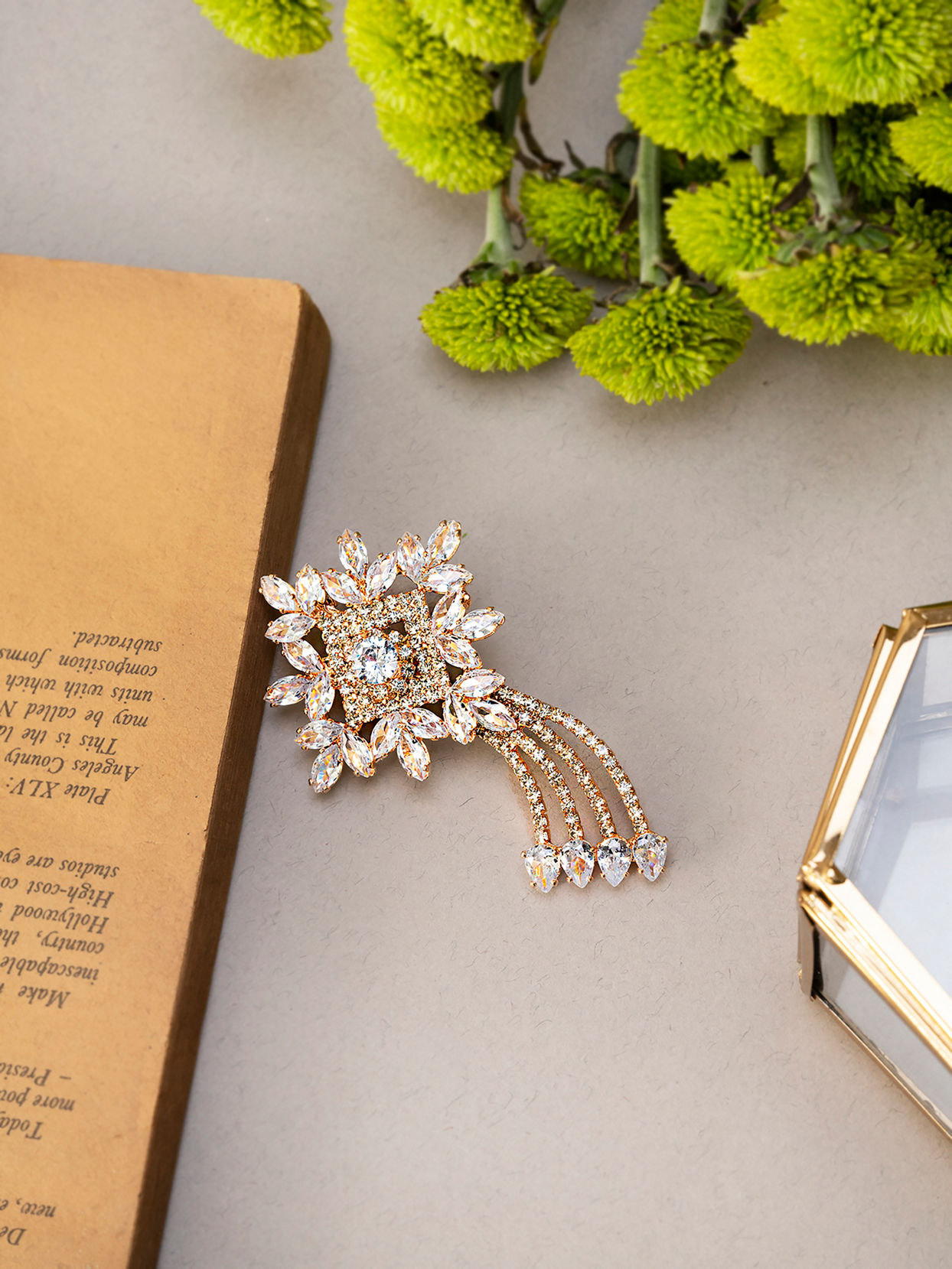 Manyavar Men Rose Gold Glory Brooch