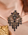 Manyavar Men Blue Brooch with Embellishments