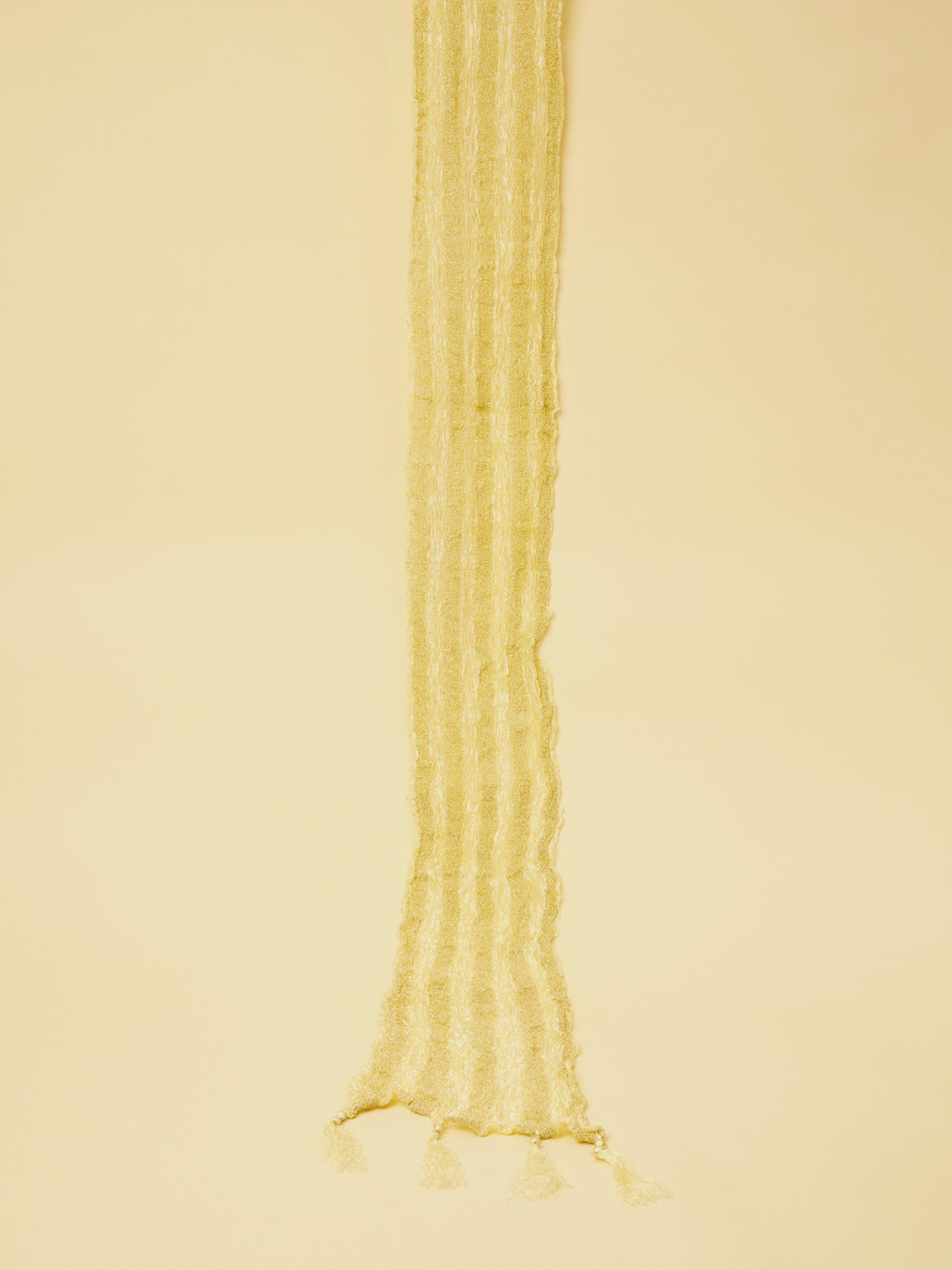 Pearl White and Gold Traditional Stole image number 0