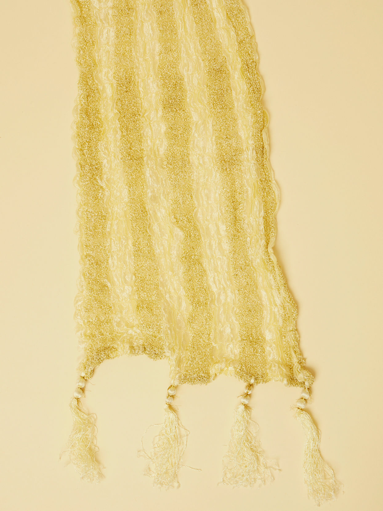 Pearl White and Gold Traditional Stole image number 1