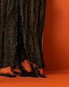 Manyavar Men Kohl Black Shimmery Thread Work Stole