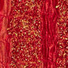 Chilli Pepper Red Shimmery Thread Work Stole