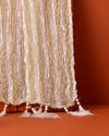 Manyavar Men Warm White and Gold Traditional Stole