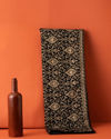 Manyavar Men Ebony Black Paisley Embroidered Dupatta