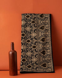 Manyavar Men Clasic Dark Blue Paisley Embroidered Dupatta