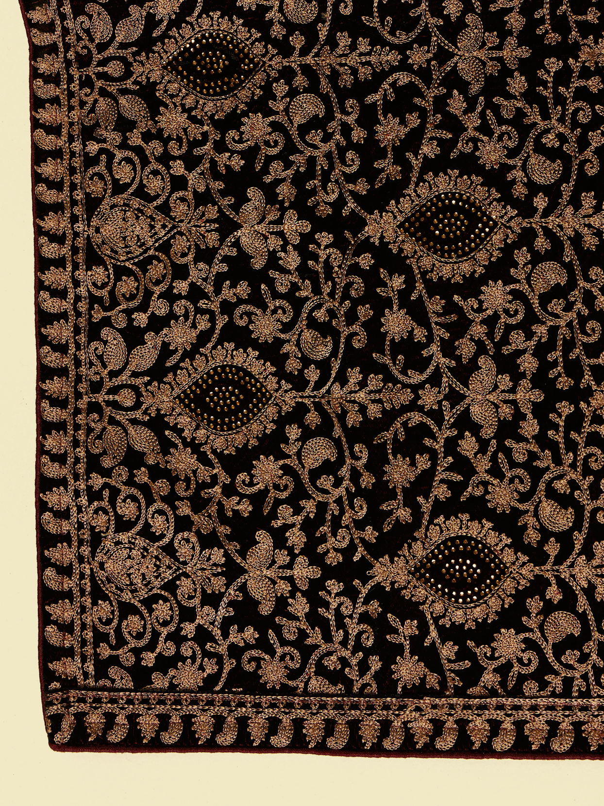 Manyavar Men Dark Maroon Imperial Paisley Patterned Dupatta
