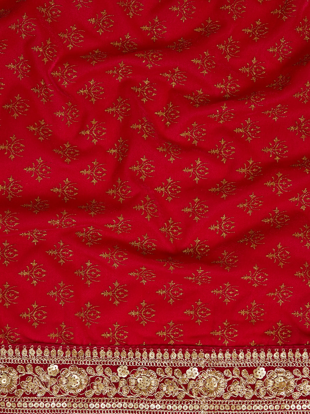Manyavar Men Hot Pink Floral Motif Dupatta