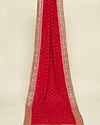 Manyavar Men Hot Pink Floral Motif Dupatta