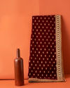 Manyavar Men Dark Maroon Buta Motif Dupatta
