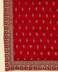 Manyavar Men Rani Pink Buta Patterned Dupatta