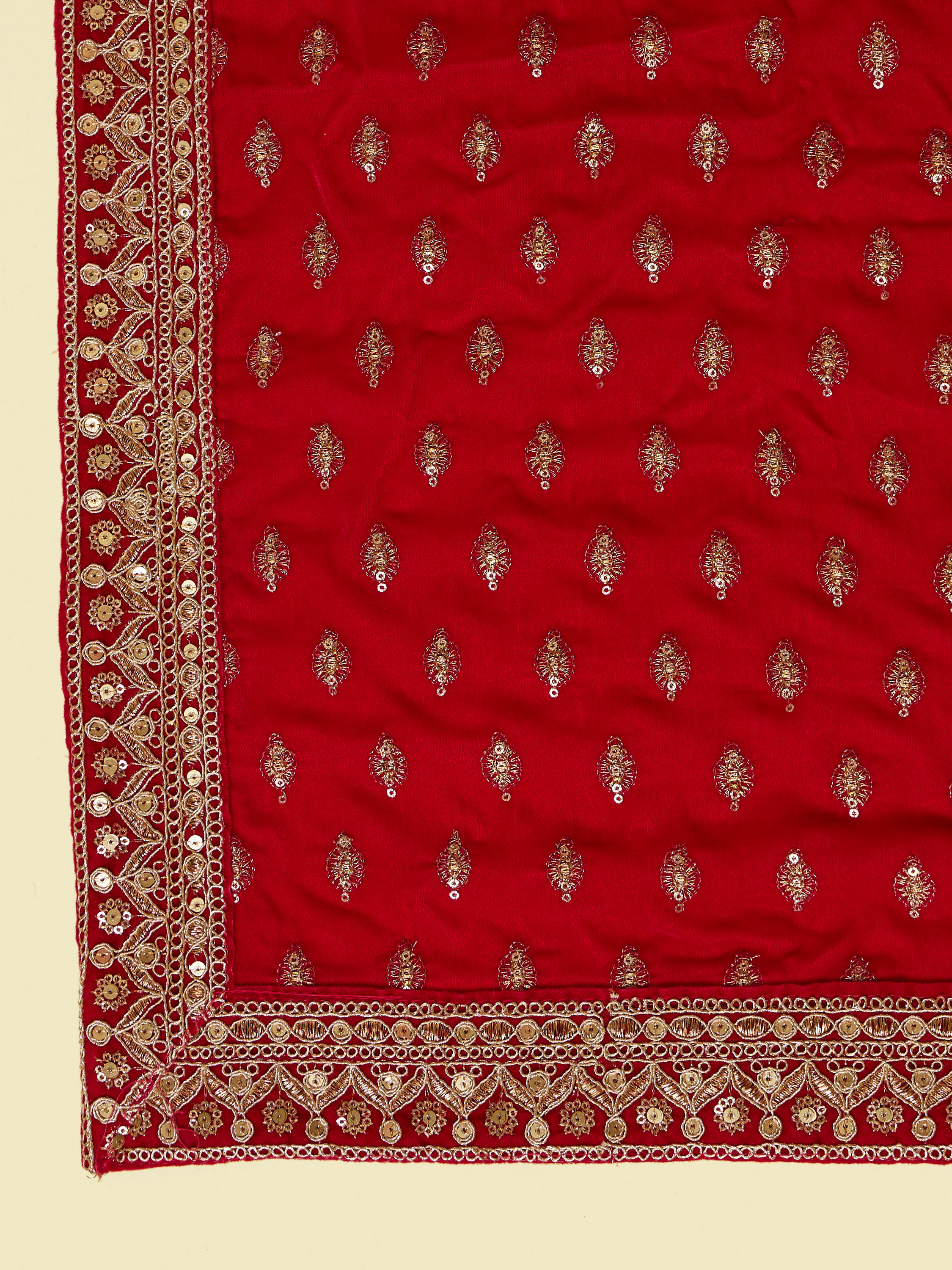 Manyavar Men Rani Pink Buta Patterned Dupatta