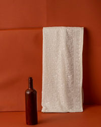 Manyavar Men Warm White Thread Work Dupatta