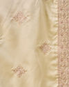 Manyavar Men Beige Art Silk Dupatta with Embroidery