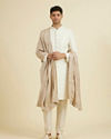 Manyavar Men Regal Beige Celebration Dupatta