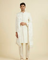 Manyavar Men Cream Satin Elegance Dupatta
