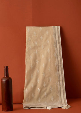 Manyavar Men Golden Chanderi Glory Dupatta