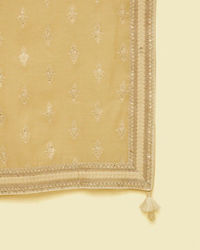 Manyavar Men Golden Chanderi Glory Dupatta