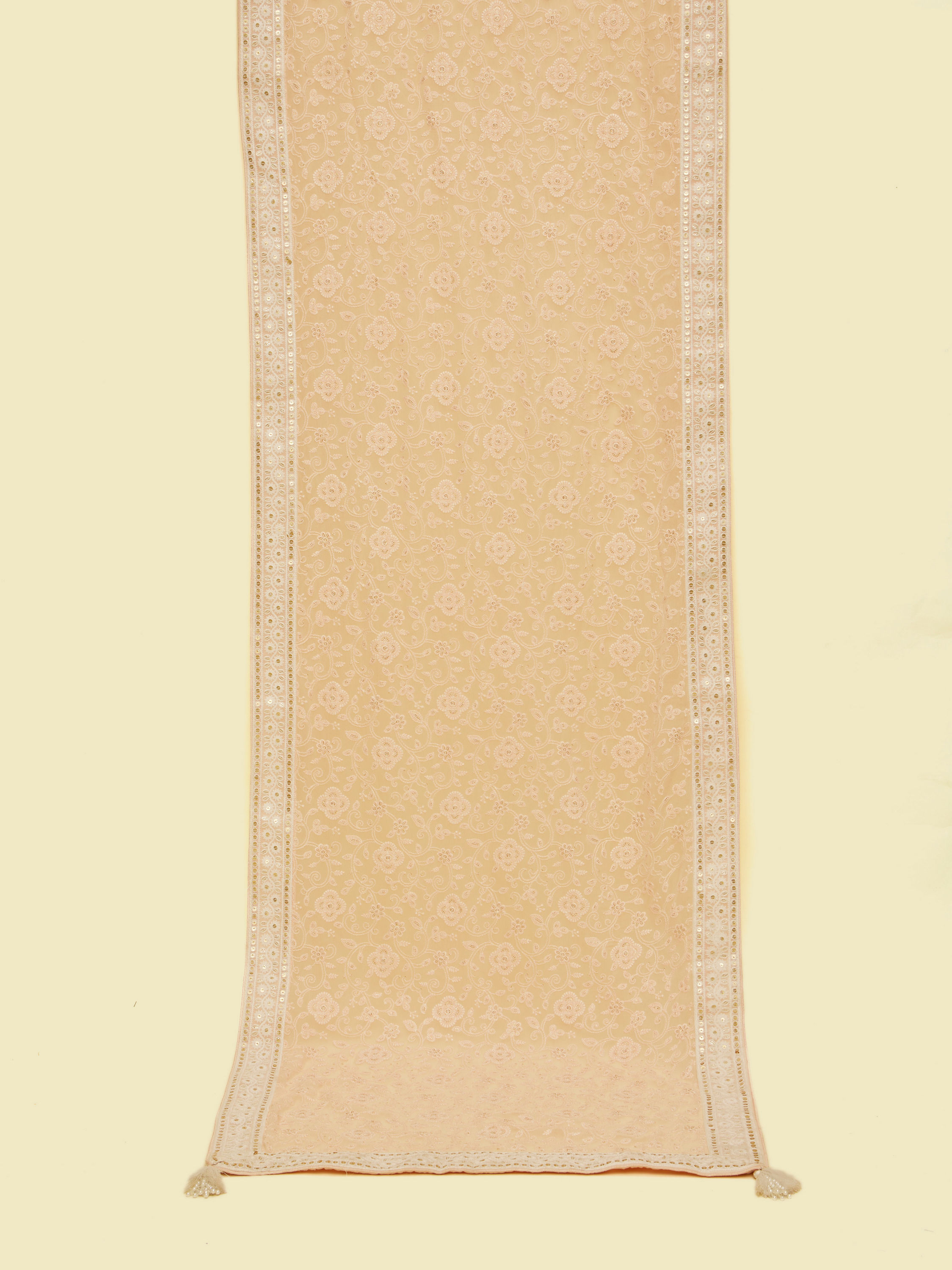 Manyavar Men Pink Elegance Georgette Dupatta