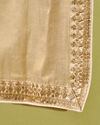 Manyavar Men Gold Tissue Dupatta with Embroidery