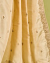 Manyavar Men White Art Silk Dupatta with Embroidery