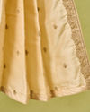Manyavar Men White Art Silk Dupatta with Embroidery