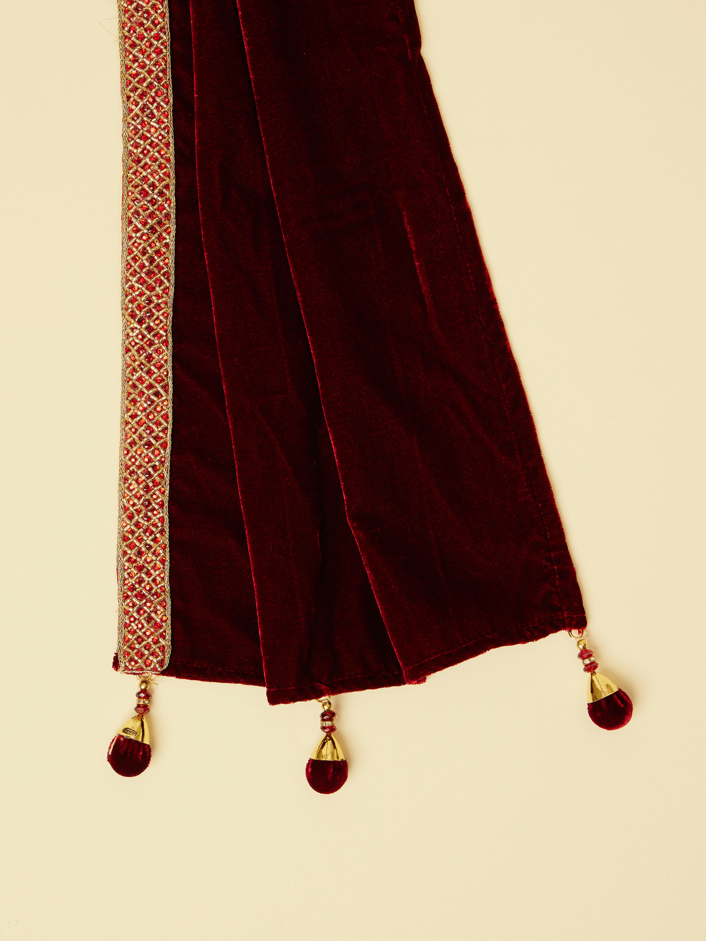 Manyavar Men Classic Maroon Dupatta