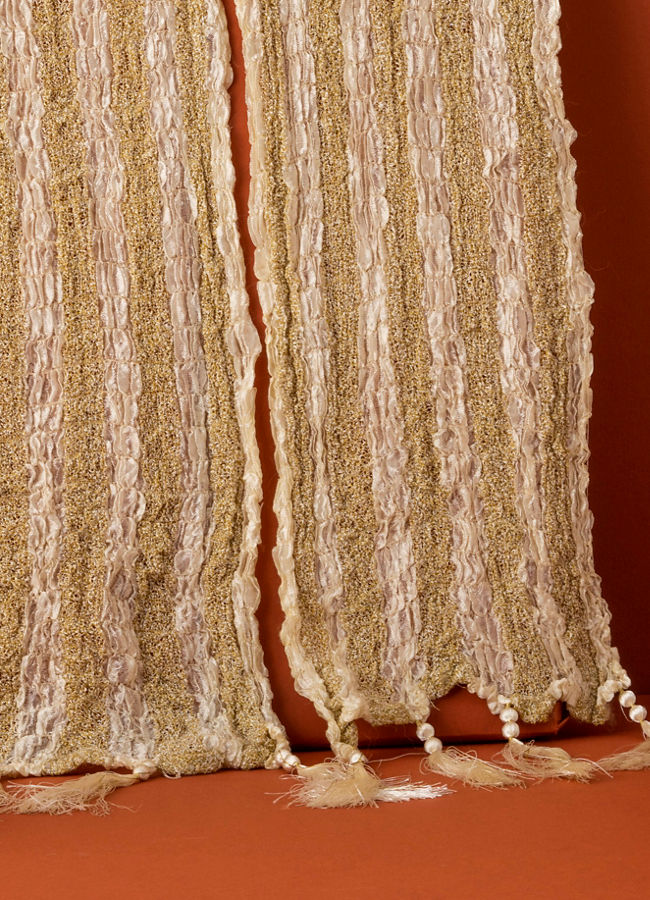 Manyavar Men Glistening Cream Dupatta