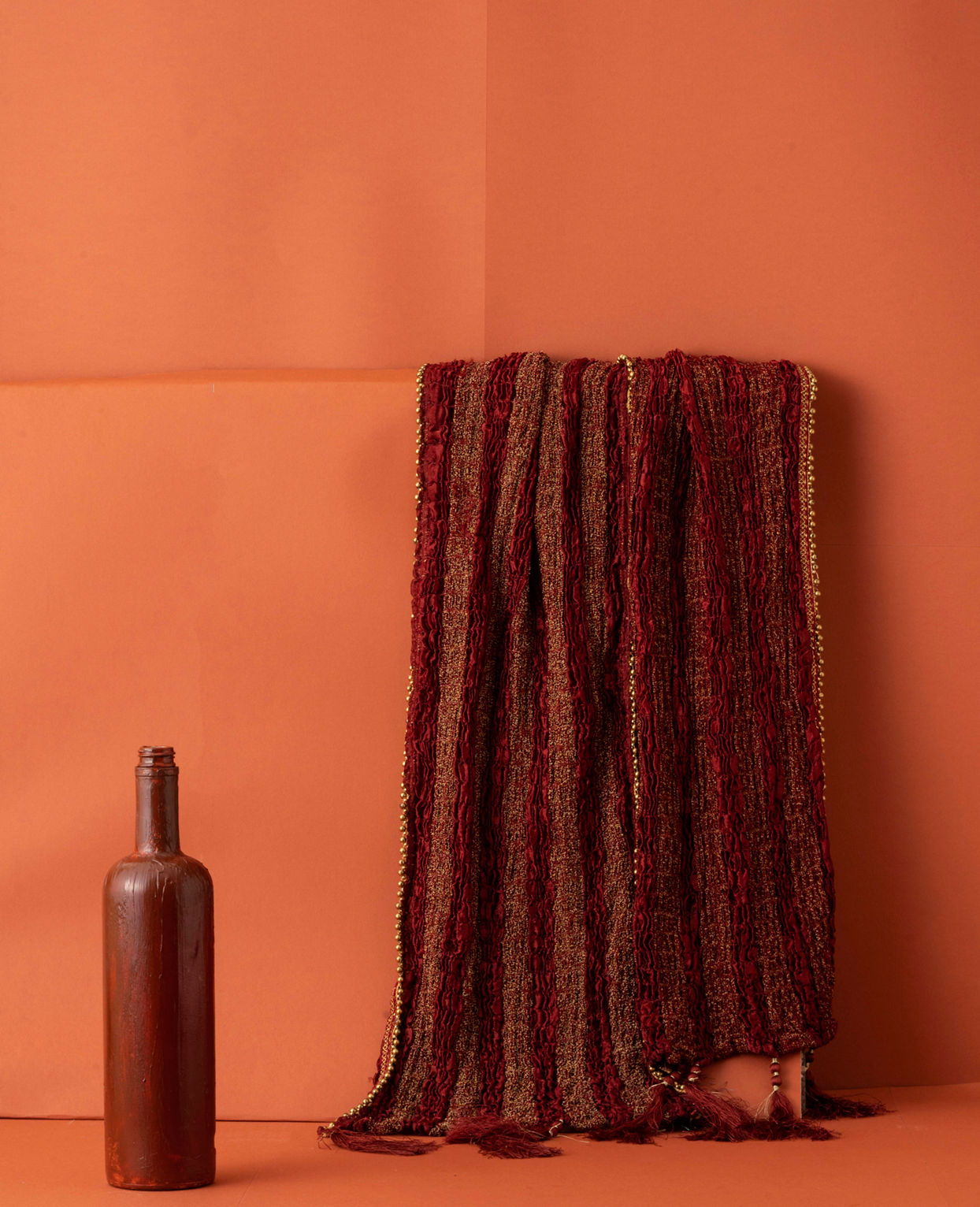 Manyavar Men Maroon Charm Dupatta