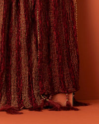 Manyavar Men Maroon Charm Dupatta