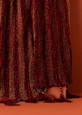 Manyavar Men Maroon Charm Dupatta