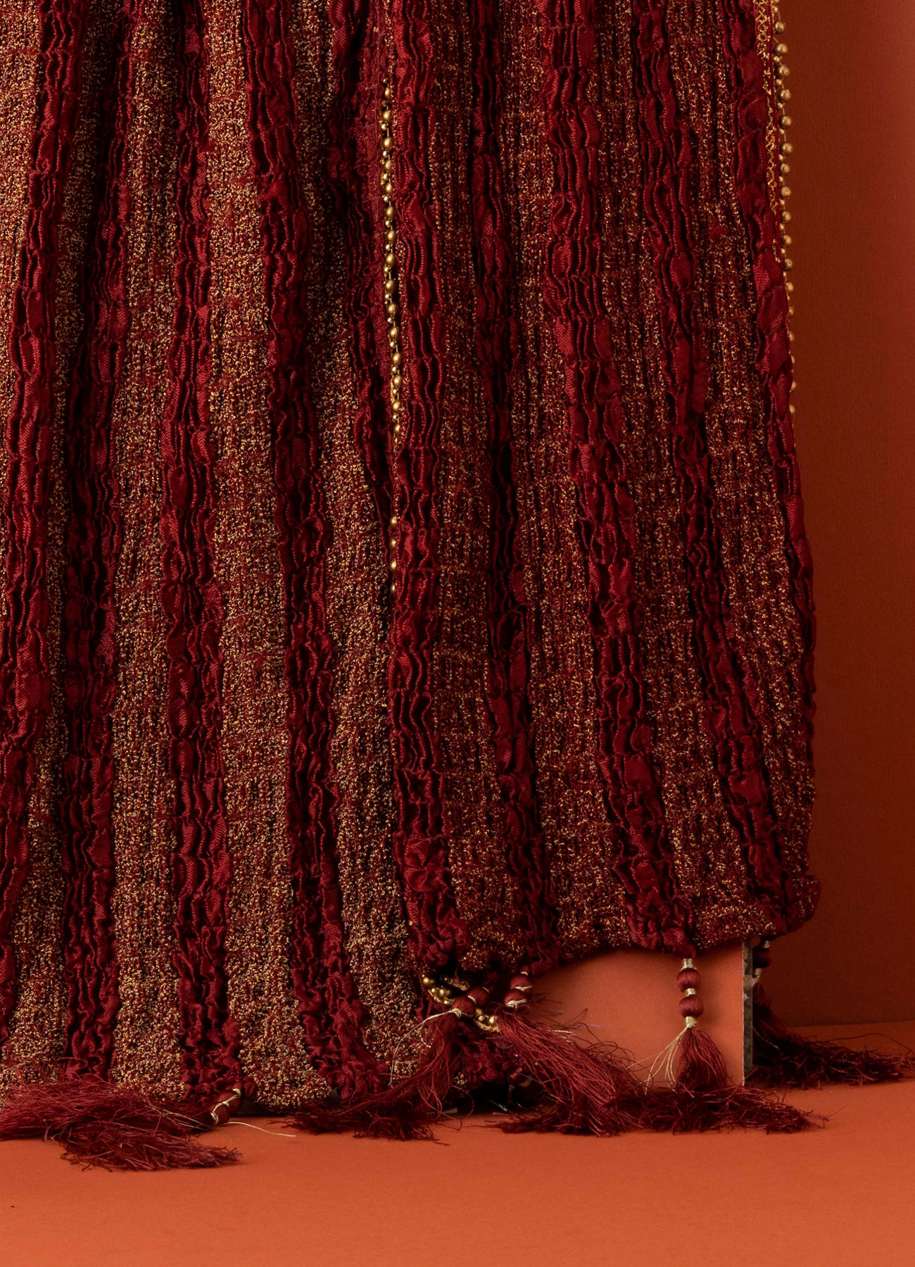 Manyavar Men Maroon Charm Dupatta