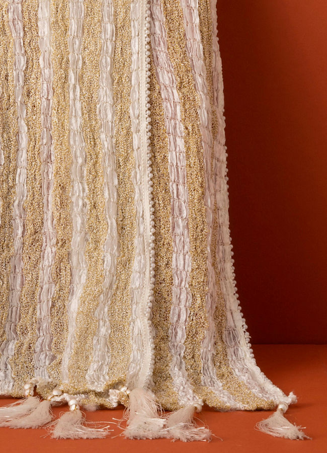 Manyavar Men Warm White Elegance Dupatta