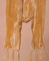 Manyavar Men Cloud Cream Pleated Traditional Stole