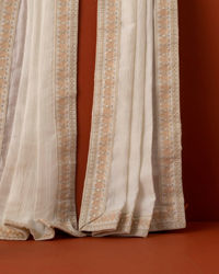 Manyavar Men White Elegance Dupatta