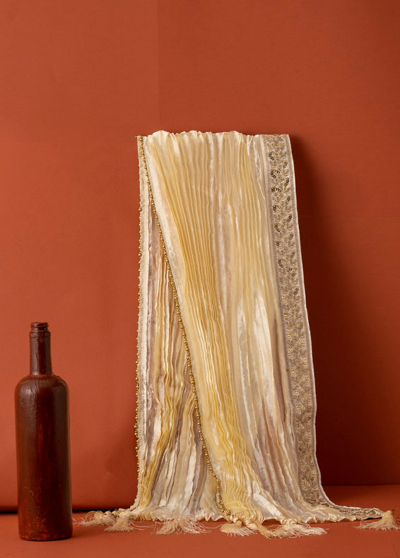 Manyavar Men Cream Elegance Dupatta