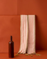 Manyavar Men Peach Imgued Elegance Dupatta