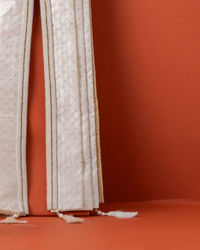 Manyavar Men Ivory White Sequined Stole