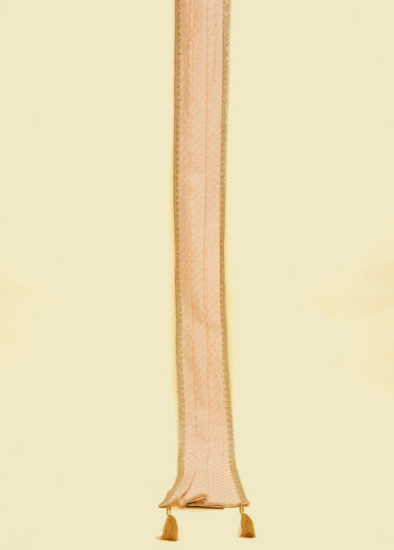 Manyavar Men Peach Imgued Elegance Dupatta