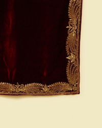 Manyavar Men Velvety Maroon Elegance Dupatta