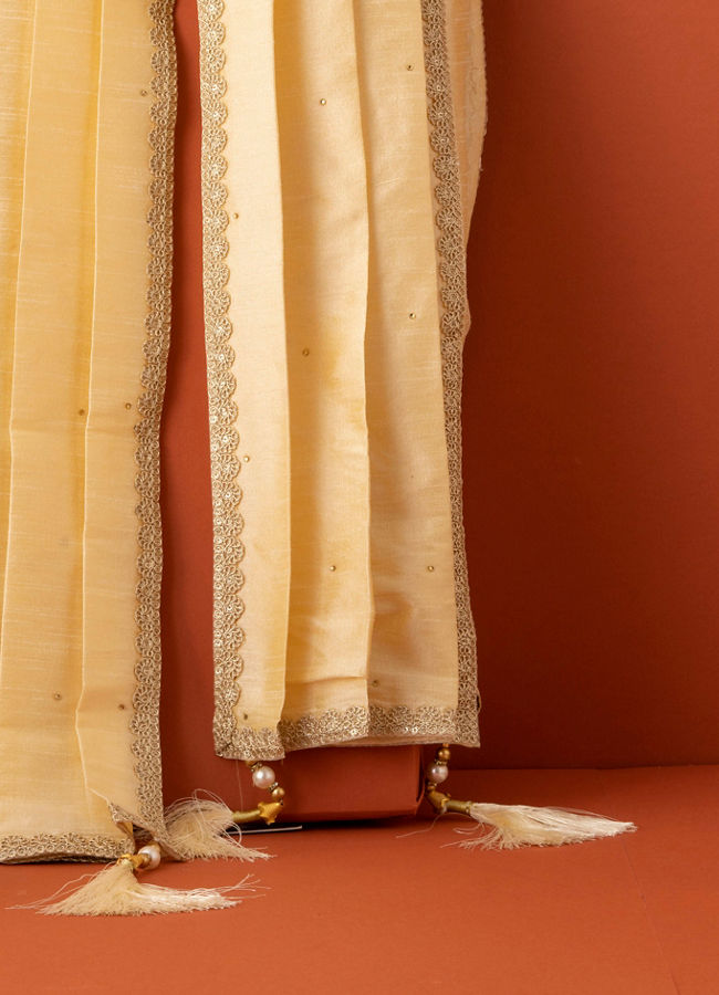 Manyavar Men Charming Beige Dupatta