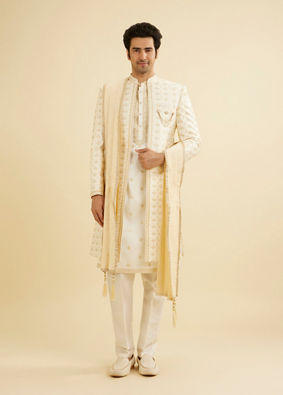 Manyavar Men Charming Beige Dupatta