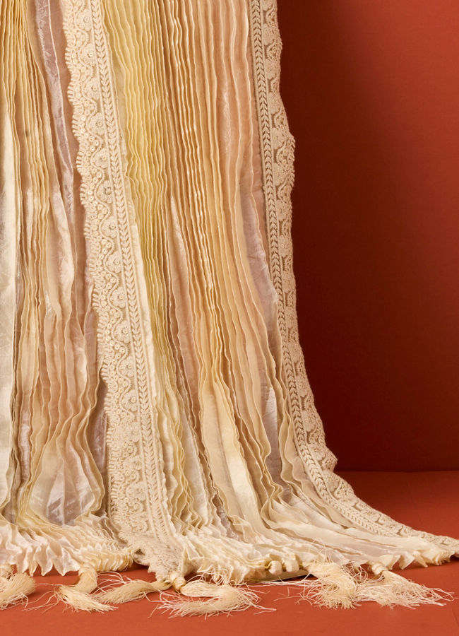 Manyavar Men Cream Elegance Dupatta