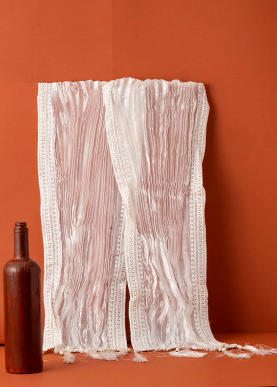 Manyavar Men Ethereal White Dupatta